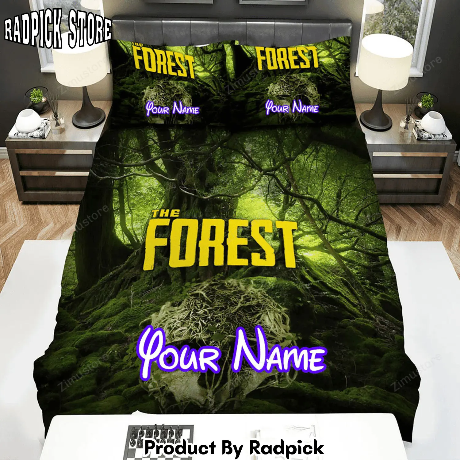 Radpick the forest twig skull movie poster bed sheets spread comforter duvet cover personalized name bedding sets rp3271266